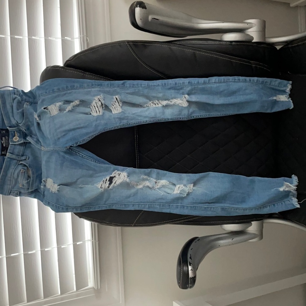 Holister Blue Ripped Jeans